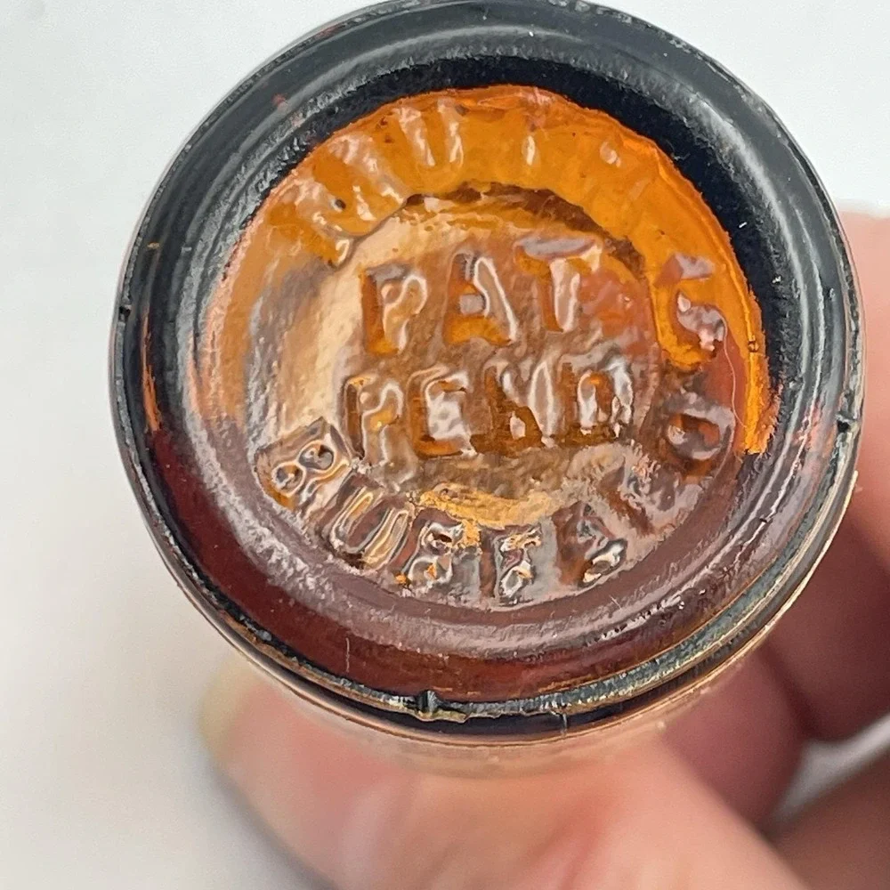 Vintage Fort Pitt‎ Special Beer Amber Glass Salt & Pepper S&P Shakers